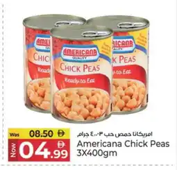 Kenz Hypermarket AMERICANA Chick Peas offer
