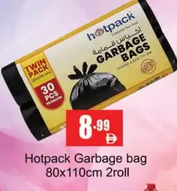 Gulf Hypermarket HOTPACK Garbage / Trash Bags offer