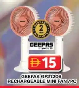 Grand Hyper Market GEEPAS Fan offer