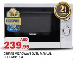 Baniyas Spike Hypermarket GEEPAS Microwave Oven offer