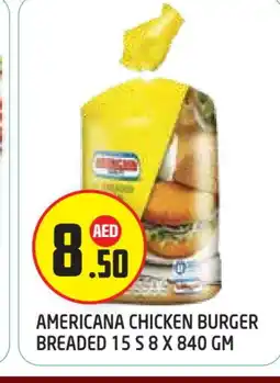Baniyas Spike Hypermarket AMERICANA Chicken Burger offer