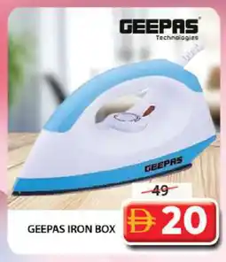 Grand Hyper Market GEEPAS Ironbox offer