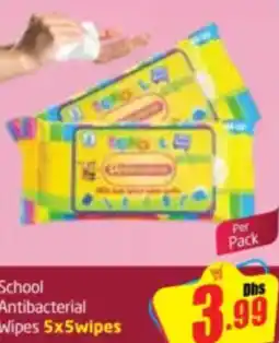 Delta Centre School Antibacterial Wipes offer