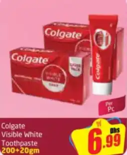 Delta Centre Colgate Visible White Toothpaste offer