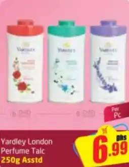 Delta Centre Yardley London Perfume Talc Asstd offer