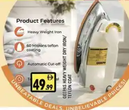 Al Madina GEEPAS Ironbox offer
