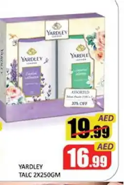 Mango Hypermarket LLC YARDLEY Talcum Powder offer