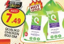 Baniyas Spike Hypermarket QUALIKO Frozen Whole Chicken offer