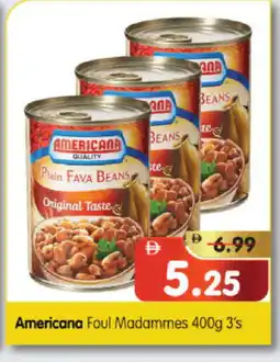 Al Madina Hypermarket AMERICANA Fava Beans offer