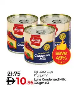 Lulu Hypermarket LUNA Condensed Milk offer