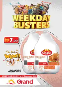 Grand Hyper Market SEARA Frozen Whole Chicken offer
