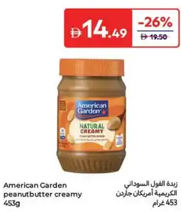 Carrefour American Garden peanutbutter creamy offer