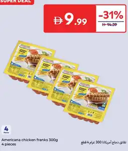 Carrefour Americana chicken franks offer