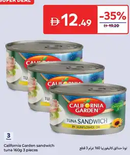 Carrefour California Garden sandwich tuna offer