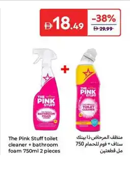 Carrefour The Pink Stuff toilet cleaner + bathroom foam offer