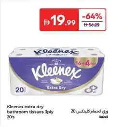 Carrefour Kleenex extra dry bathroom tissues offer