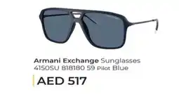 Lulu Hypermarket Armani Exchange Sunglasses 4150SU 818180 59 Pilot Blue offer