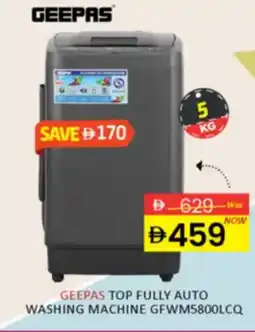 Al Madina Hypermarket Geepas top fully auto washing machine GFWM5800LCQ offer