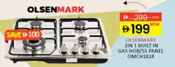 Al Madina Hypermarket Olsenmark 2in 1 built in gas hob/ss panel OMCH1824 offer