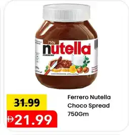 Mark & Save NUTELLA Chocolate Spread offer