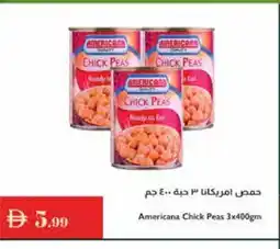 Istanbul Supermarket AMERICANA Chick Peas offer