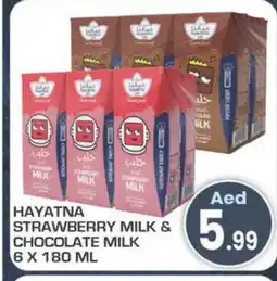 Baniyas Spike Hypermarket HAYATNA Flavoured Milk offer