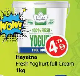 Zain Hypermarket HAYATNA Yoghurt offer