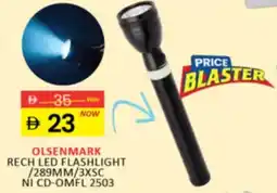 Al Madina Hypermarket Olsenmark rech led flashlight CD-OMFL 2503 offer