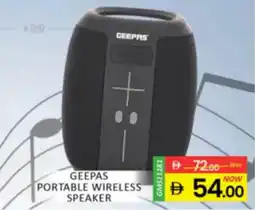 Al Madina Hypermarket Geepas portable wireless speaker offer