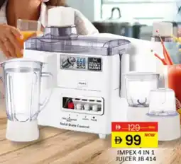 Al Madina Hypermarket Impex 4 in 1 juicer jb 414 offer