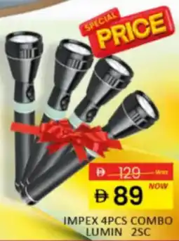 Al Madina Hypermarket Impex 4pcs combo lumin 2sc offer