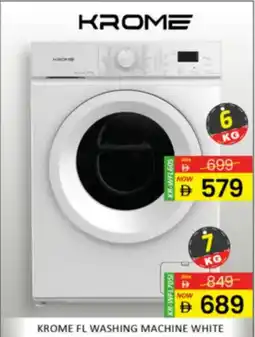 Al Madina Hypermarket Krome fl washing machine white KR-WFL60S offer