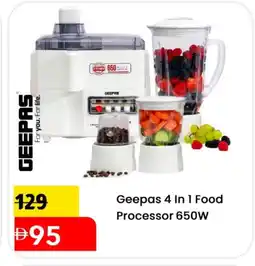 Mark & Save GEEPAS Food Processor offer