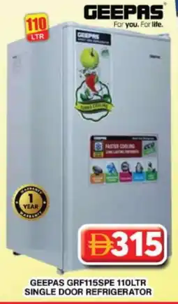 Grand Hyper Market GEEPAS Refrigerator offer