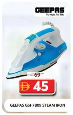 Grand Hyper Market GEEPAS Ironbox offer