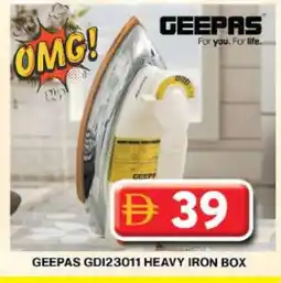 Grand Hyper Market GEEPAS Ironbox offer
