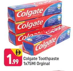 Shaklan COLGATE Toothpaste offer