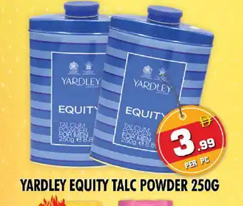 Night to Night Hypermarket YARDLEY Talcum Powder offer