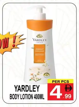 Gift Point YARDLEY Body Lotion & Cream offer