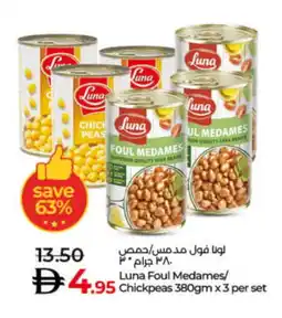 Lulu Hypermarket LUNA Fava Beans offer