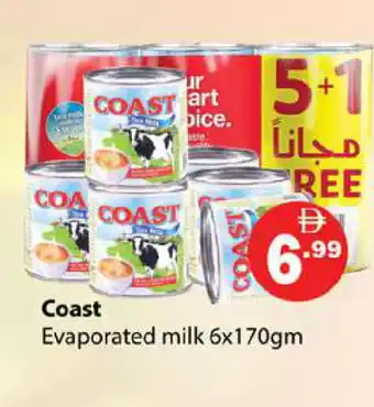 Zain Hypermarket COAST Evaporated Milk offer