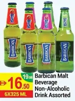 New W Mart Barbican Malt Beverage Non-Alcoholic Drink Assorted offer
