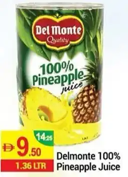 New W Mart Delmonte 100% Pineapple Juice offer