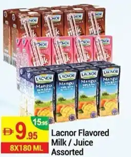 New W Mart Lacnor Flavored Milk/Juice Assorted offer
