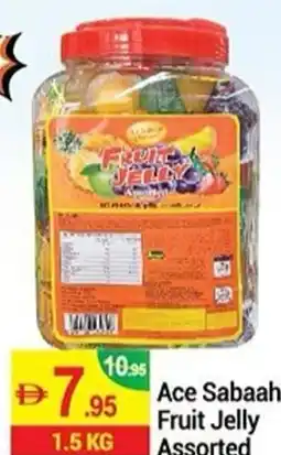 New W Mart Ace Sabaah Fruit Jelly Assorted offer