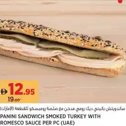 Aswaaq Panini sandwich smoked turkey with romesco sauce offer