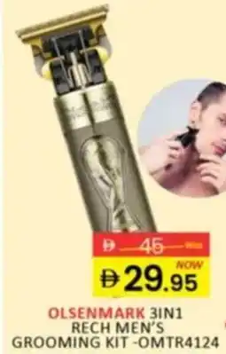 Al Madina Olsenmark 3-in-1 Rech Men's Grooming Clipper OMTR4088 offer