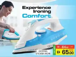 Al Madina Geepas steam iron offer
