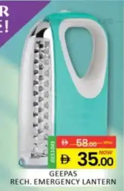 Al Madina Geepas Rech. Emergency Lantern offer
