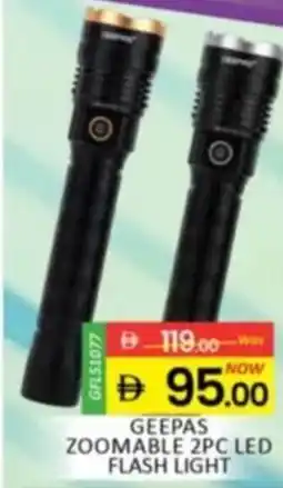 Al Madina Geepas Zoomable Led Flash lightL offer